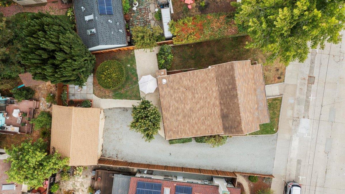 214 Rigg Street Santa Cruz, CA 95060 - Photo 22 of 32 an aerial view of residential house with outdoor space and trees