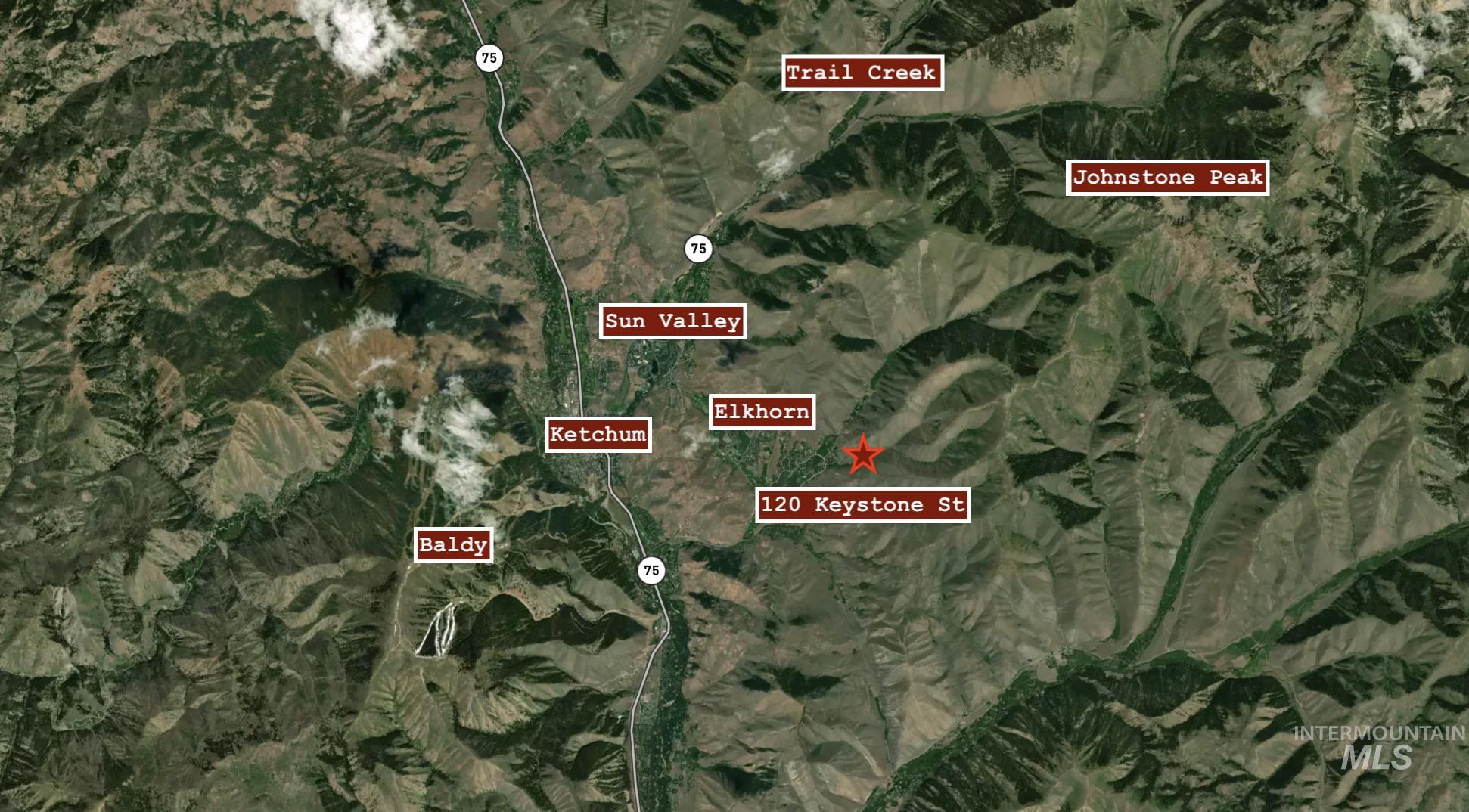 120 Keystone Street Sun Valley, ID 83353 - Photo 37 of 37 Aerial view of property's location