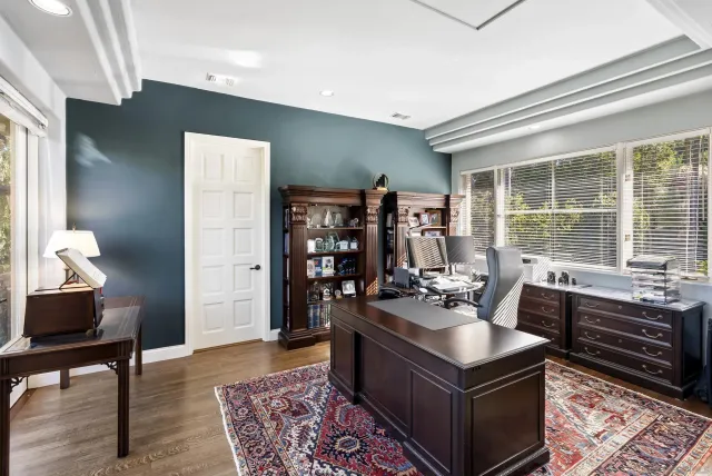 a room with gym equipment