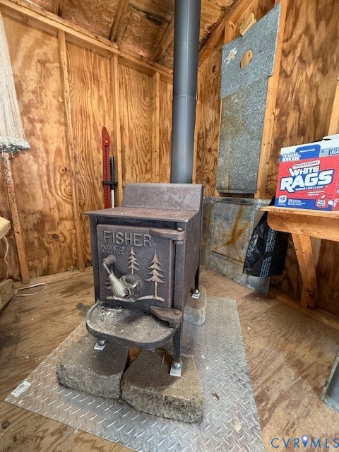 193 Deep Water Lane Reedville, VA 22539 - Photo 30 of 34 Baby Wood Burning Stove in Garage Office