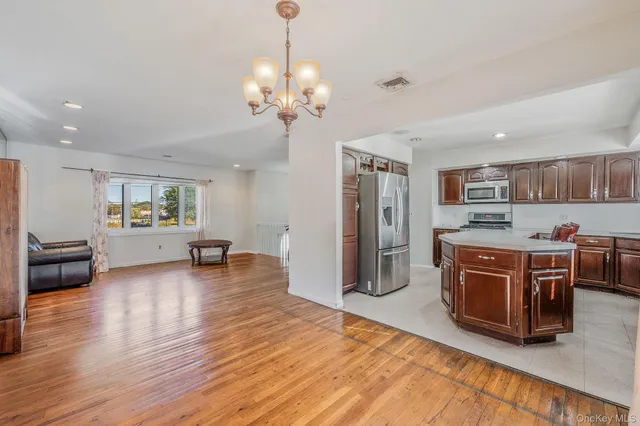 a view of a wooden deck