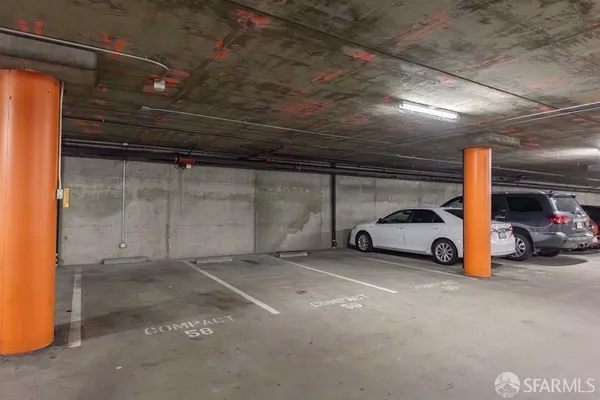a view of a bike garage