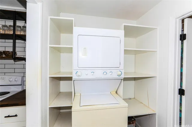 a view of a city from a backyard