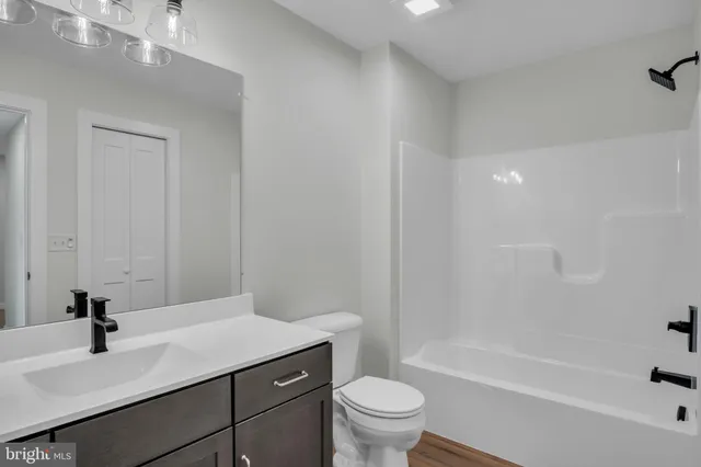 a bathroom with a sink a toilet and a bathtub