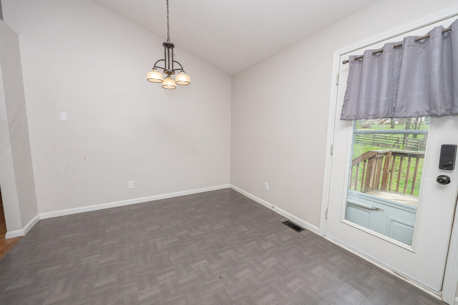 29 School Road Walton, KY 41094 - Photo 15 of 30 Interior space featuring light gray walls, patterned gray flooring, and white baseboards