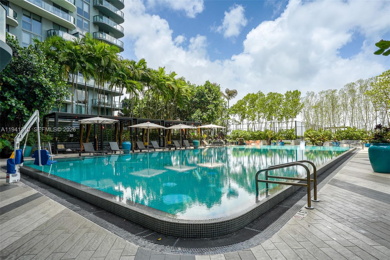 121 Northeast 34th Street, Unit 2711 Miami, FL 33137 - Photo 28 of 42 a view of a lake from a balcony