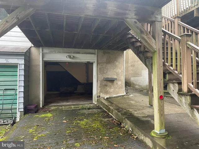 a view of parking garage