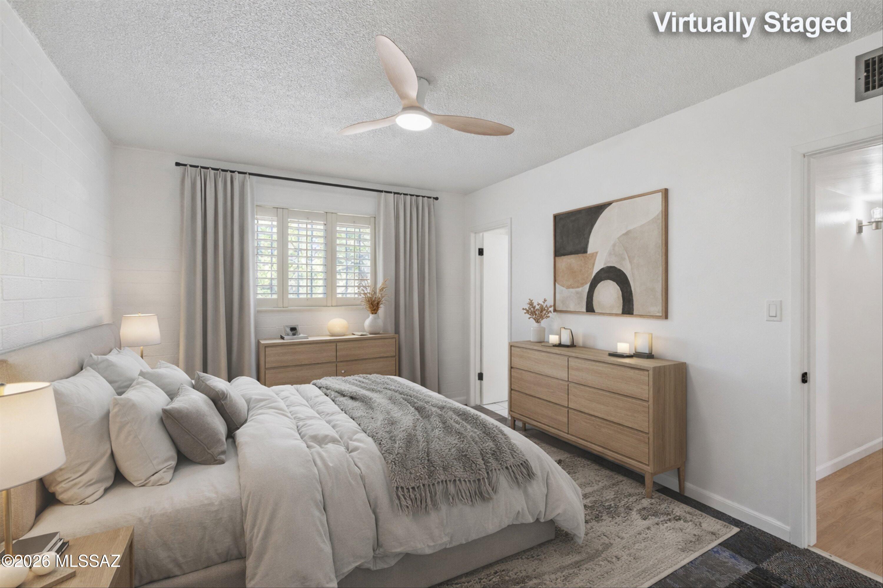 5901 North Oracle Road, Unit 24 Tucson, AZ 85704 - Photo 12 of 32 Staged Primary Bedroom