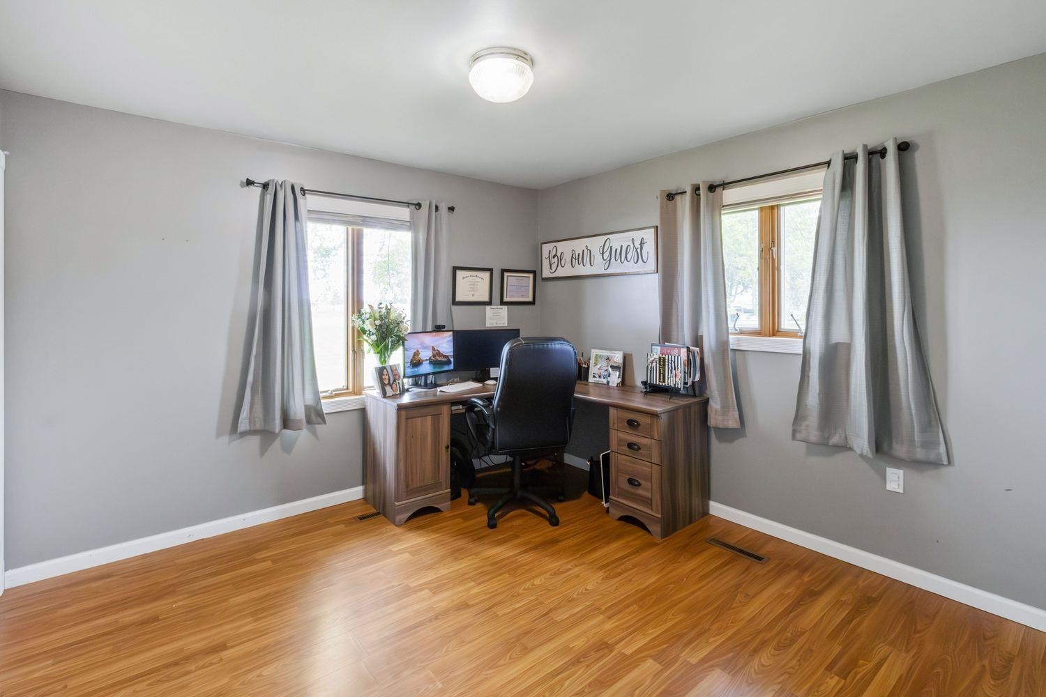 29124 Plautz Road Rock Falls, IL 61071 - Photo 21 of 45 a view of a workspace with furniture and a window