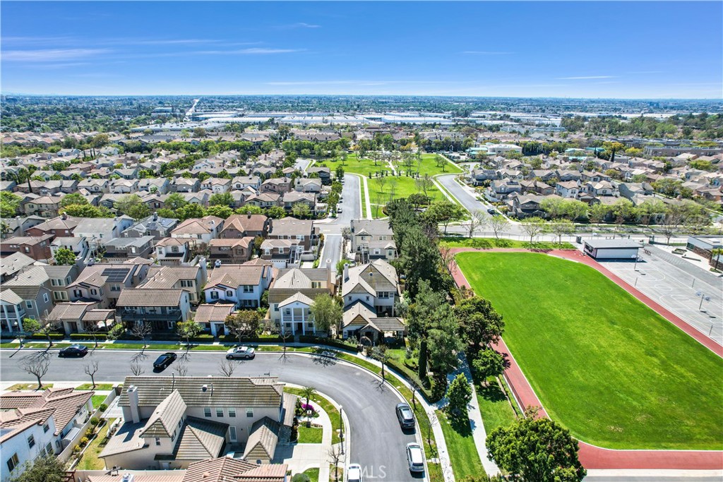 2094 Ward Street Fullerton, CA 92833 - Photo 53 of 66 an aerial view of residential houses with outdoor space