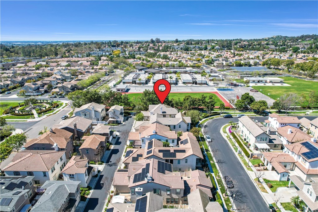 2094 Ward Street Fullerton, CA 92833 - Photo 58 of 66 an aerial view of residential houses with outdoor space