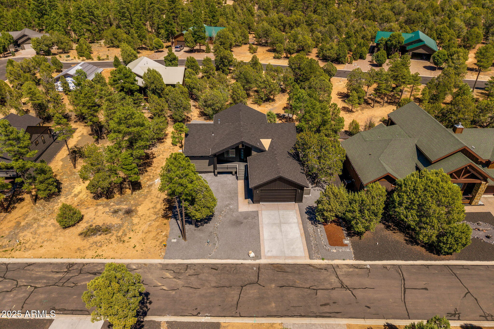 2701 North Eagle View Circle Show Low, AZ 85901 - Photo 47 of 49 an aerial view of a house with a yard
