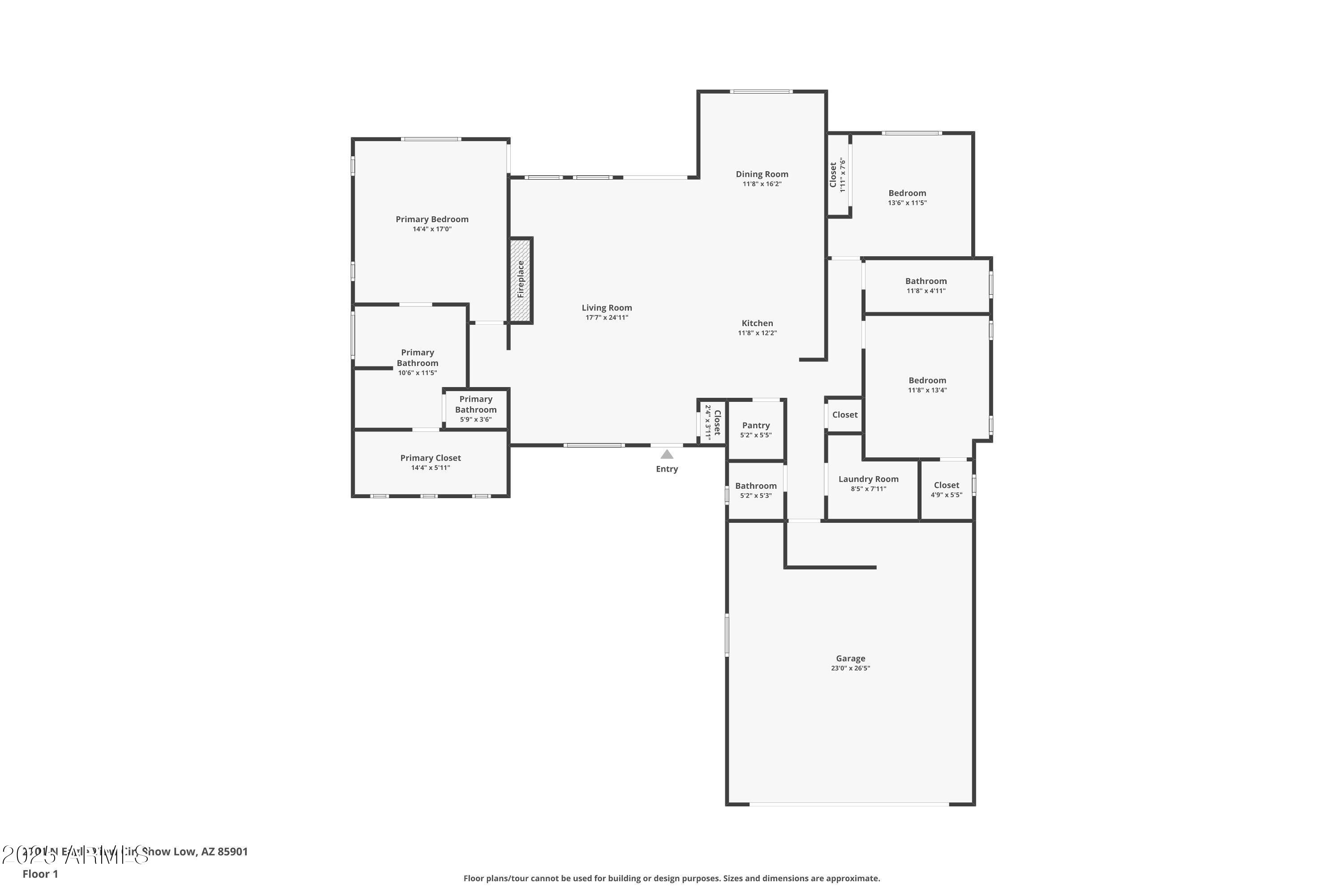 2701 North Eagle View Circle Show Low, AZ 85901 - Photo 4 of 49 a picture of floor plan