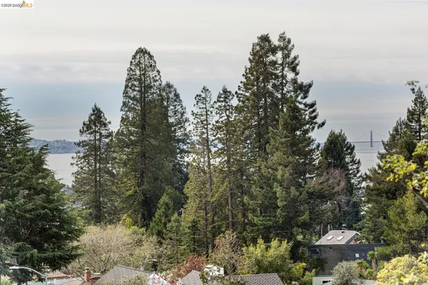 a view of lake with green space
