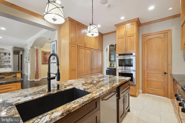 a room with lots of different kinds of food