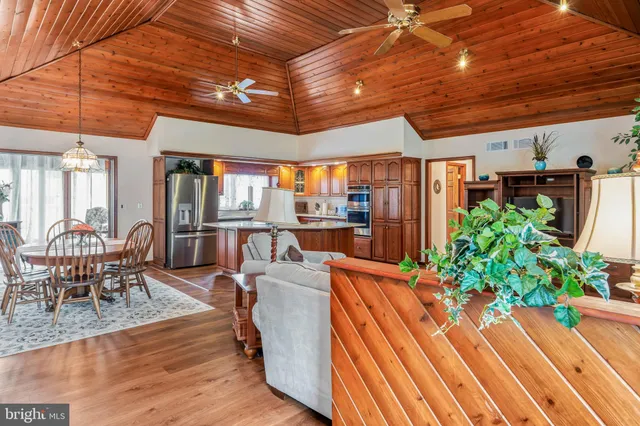 a living room filled with furniture and a potted plant