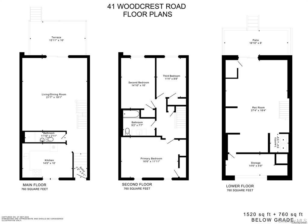 41 Woodcrest Road Staten Island, NY 10303 - Photo 21 of 21 a picture of a floor plan