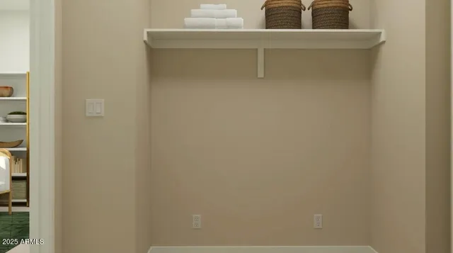 a chair and a table in a room