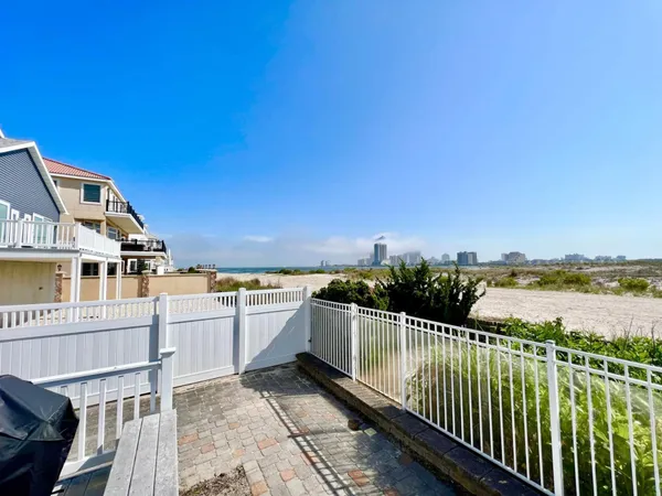 a view of a city from a balcony