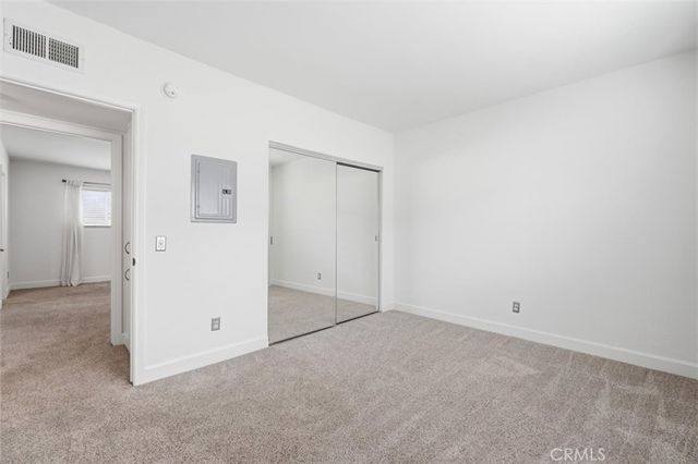 an empty room with an entryway