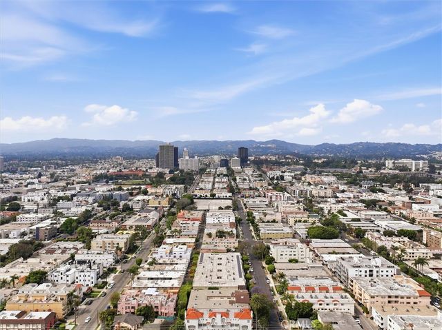 an aerial view of a city