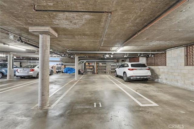 a car parked in parking space