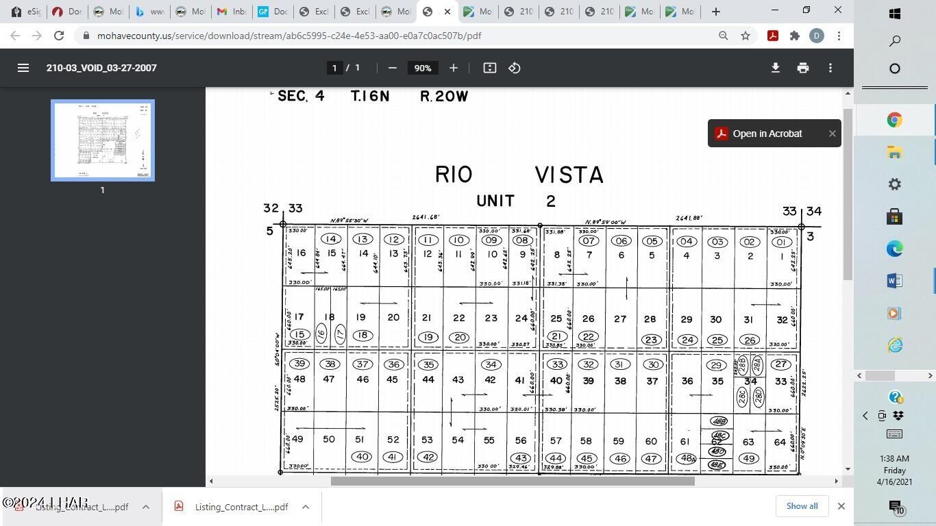 Lot 49-51 Rio Vista Topock, AZ 86436 - Photo 11 of 11 Subdivision Lot Map