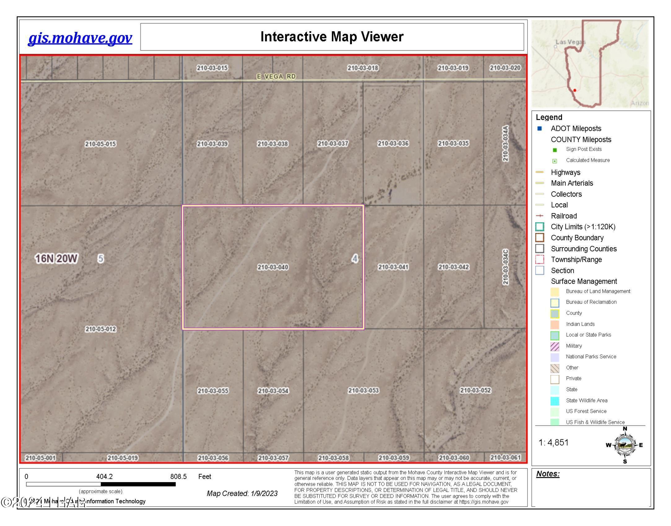 Lot 49-51 Rio Vista Topock, AZ 86436 - Photo 7 of 11 Expanded GIS View of Lot Parcel