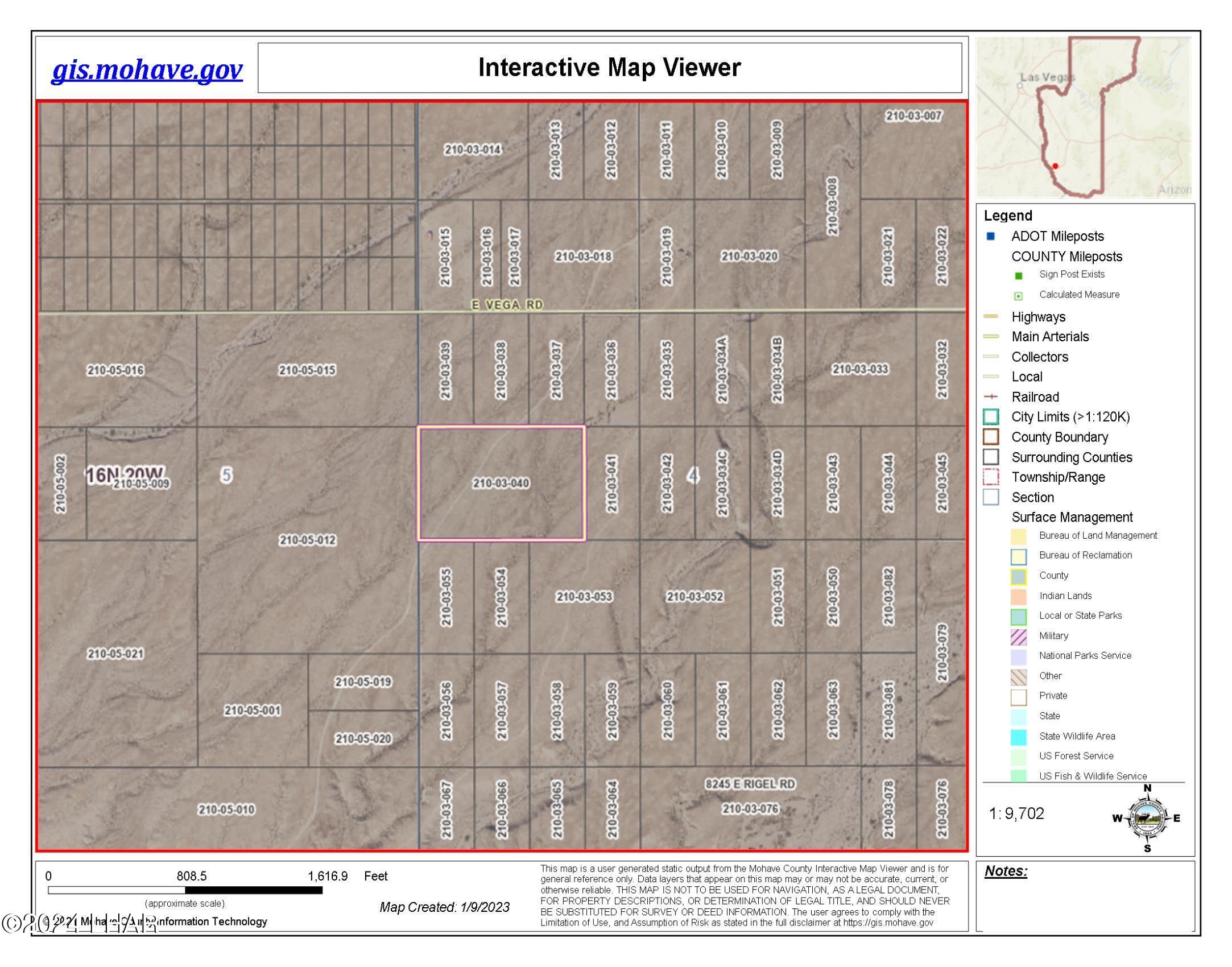 Lot 49-51 Rio Vista Topock, AZ 86436 - Photo 8 of 11 Expanded GIS View of Lot Parcel