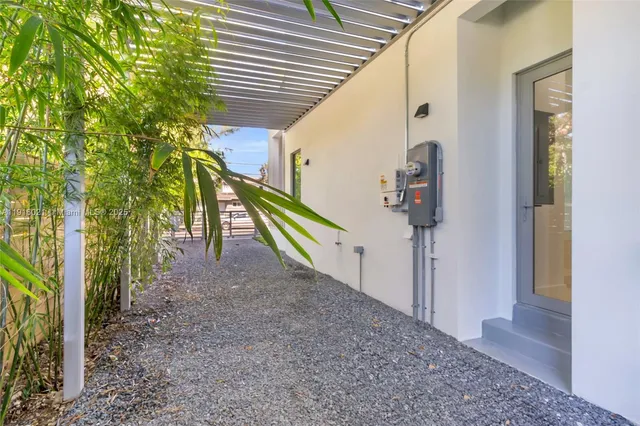 a view of a house with a staircase