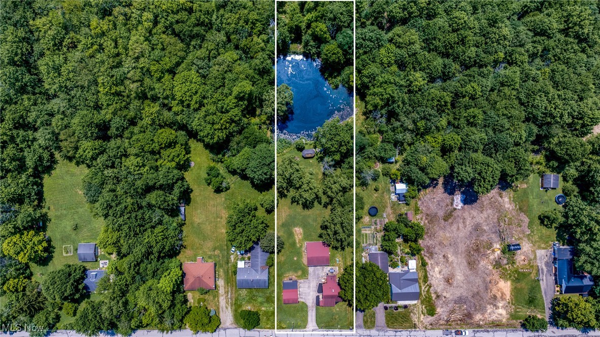 152 Harper Road Streetsboro, OH 44241 - Photo 3 of 34 Aerial view of property's location featuring a large body of water and property boundaries highlighted