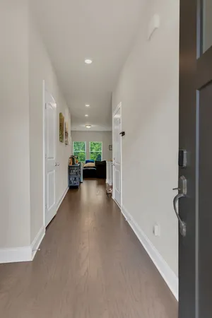 a view of empty room with a window