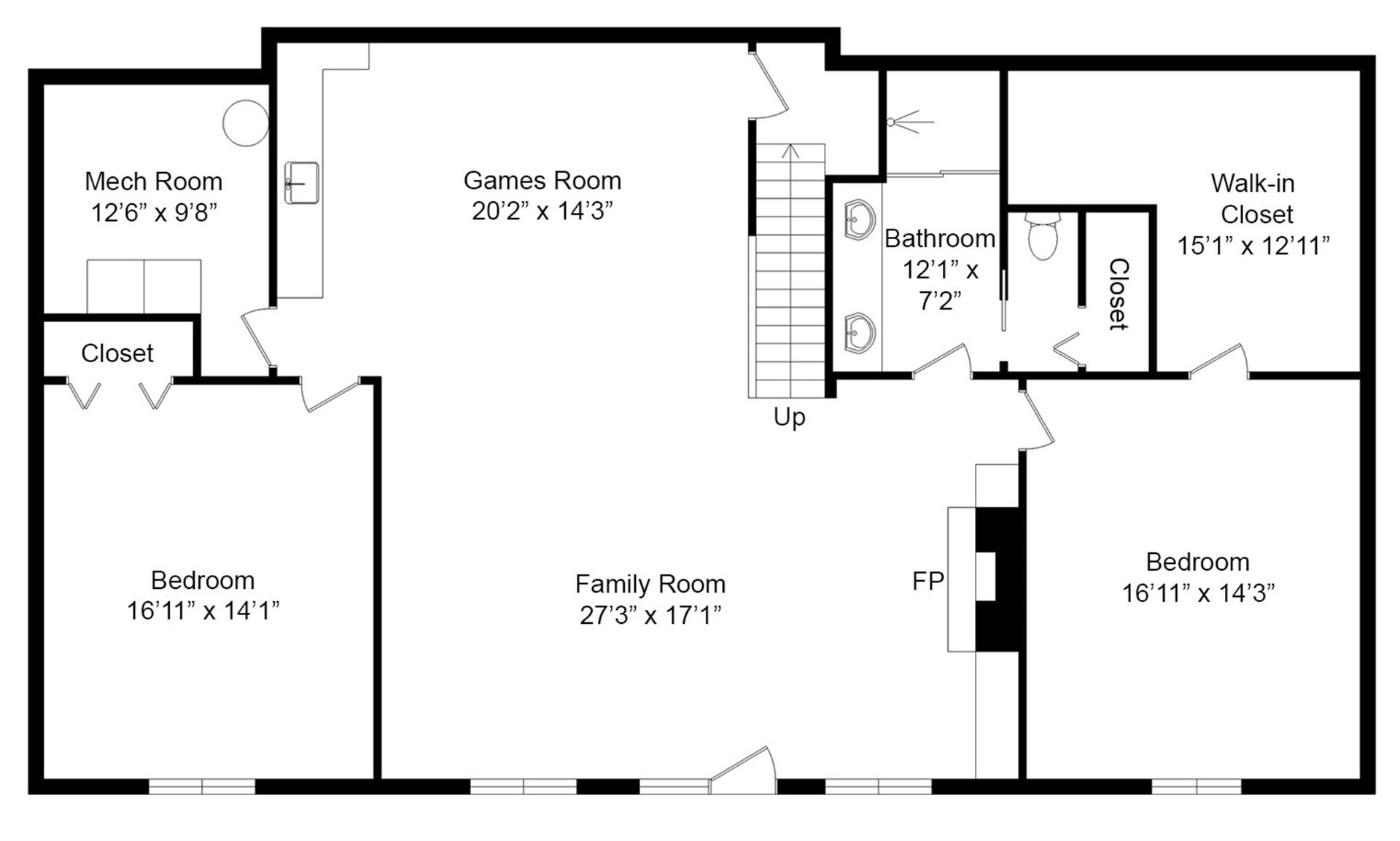 1899 Retreat Road Boones Mill, VA 24065 - Photo 76 of 76 02-Terrace Level -Floorplan- 1899 R