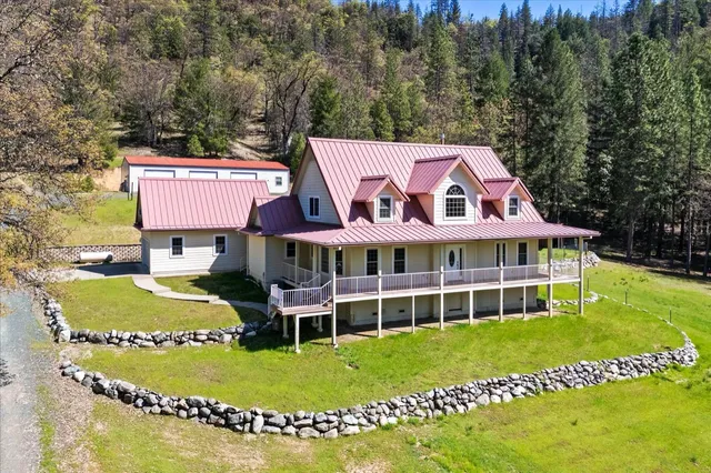 a view of roof and wooden floor