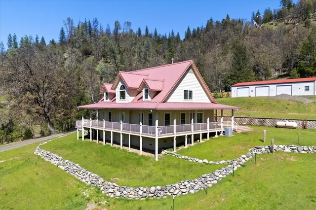 a view of a city with mountain