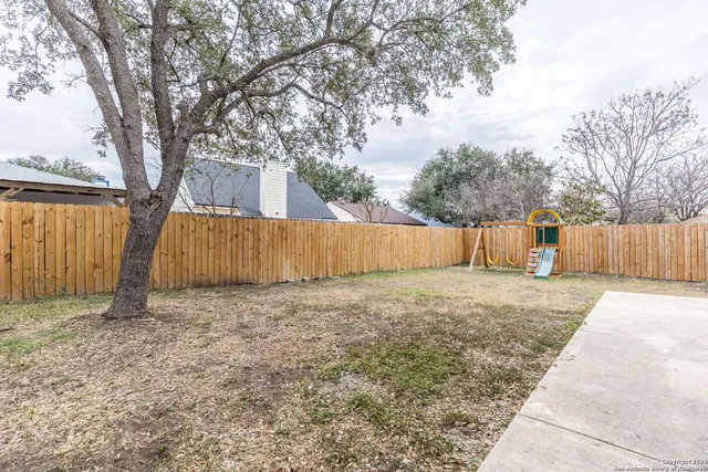 a backyard of a house