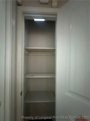 a close view of closet