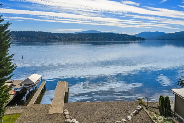 a view of a room with furniture