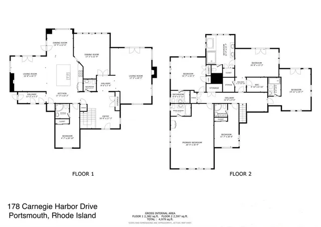 $5,495,000 | 178 Carnegie Harbor Drive, Portsmouth, RI 02871