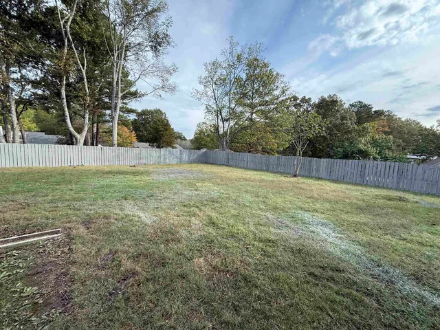 a view of an outdoor space and a yard