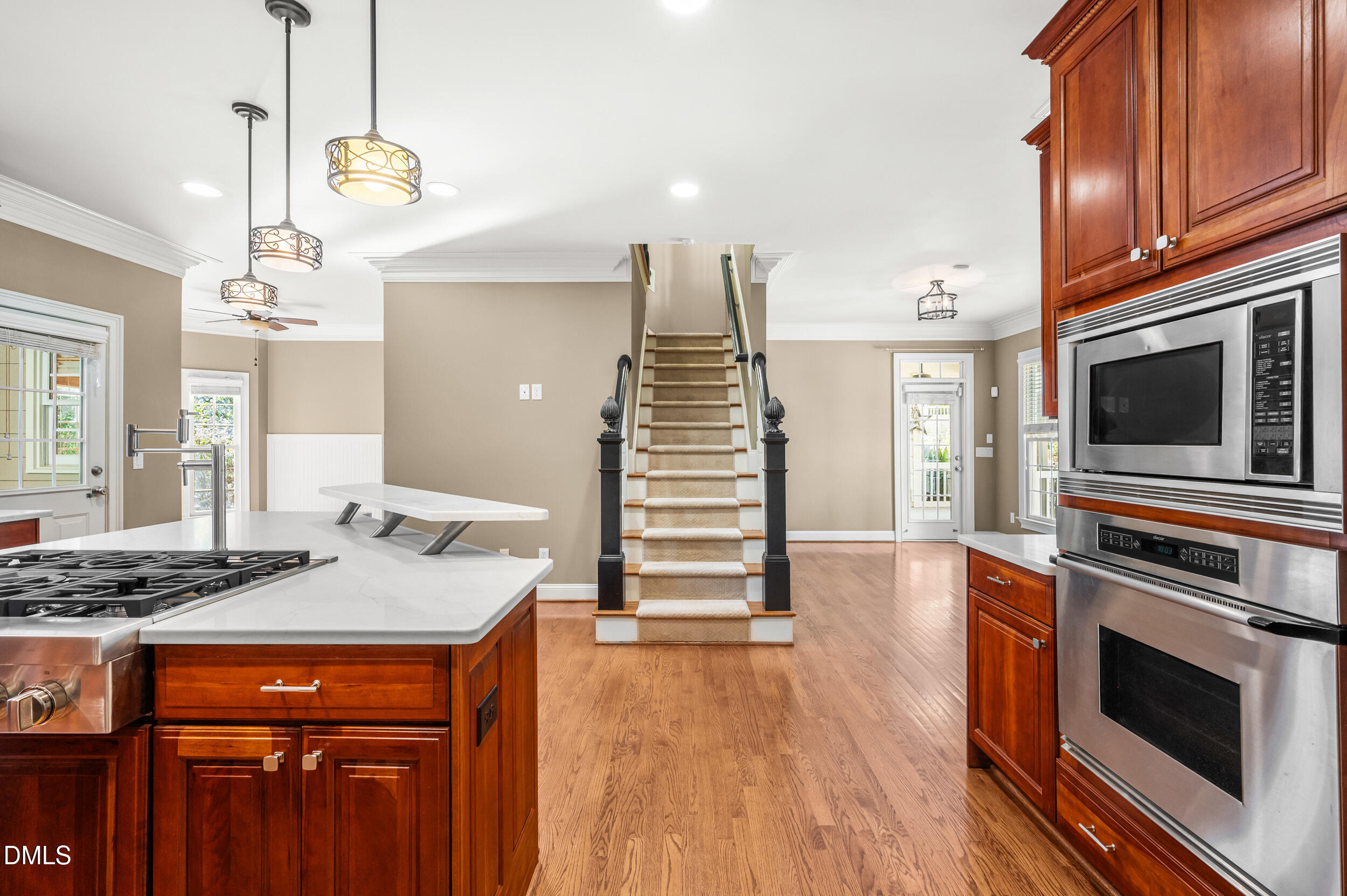 3821 Falls River Avenue Raleigh, NC 27614 - Photo 31 of 76 Kitchen looking to rear stairway