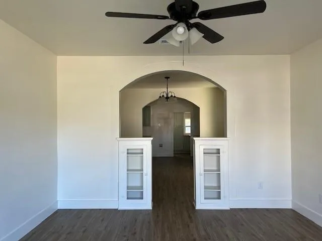 wooden floor in an empty room