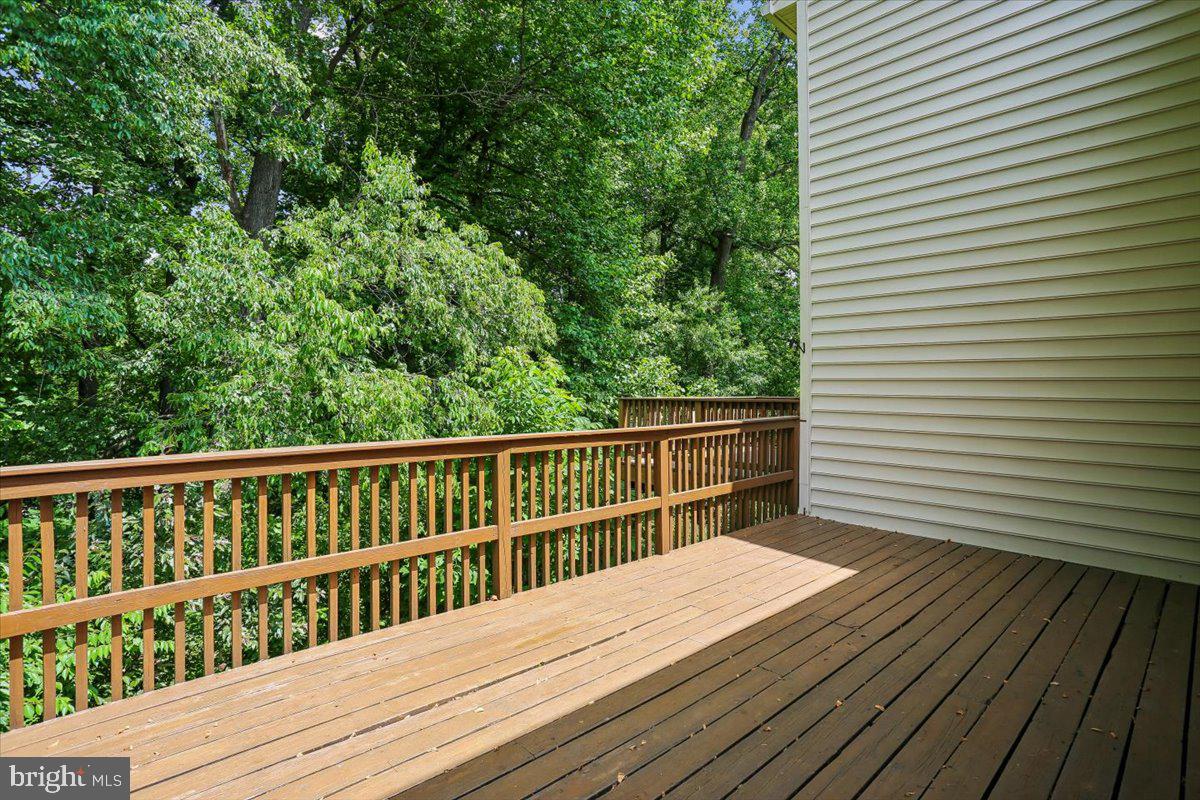 2459 McCormick Road Rockville, MD 20850 - Photo 18 of 54 Rear Deck overlooking with Wooded View