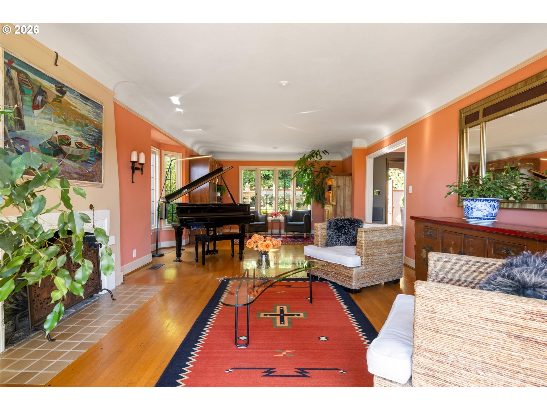 2939 Northwest Cornell Road Portland, OR 97210 - Photo 6 of 42 a living room with furniture pool table and a potted plant