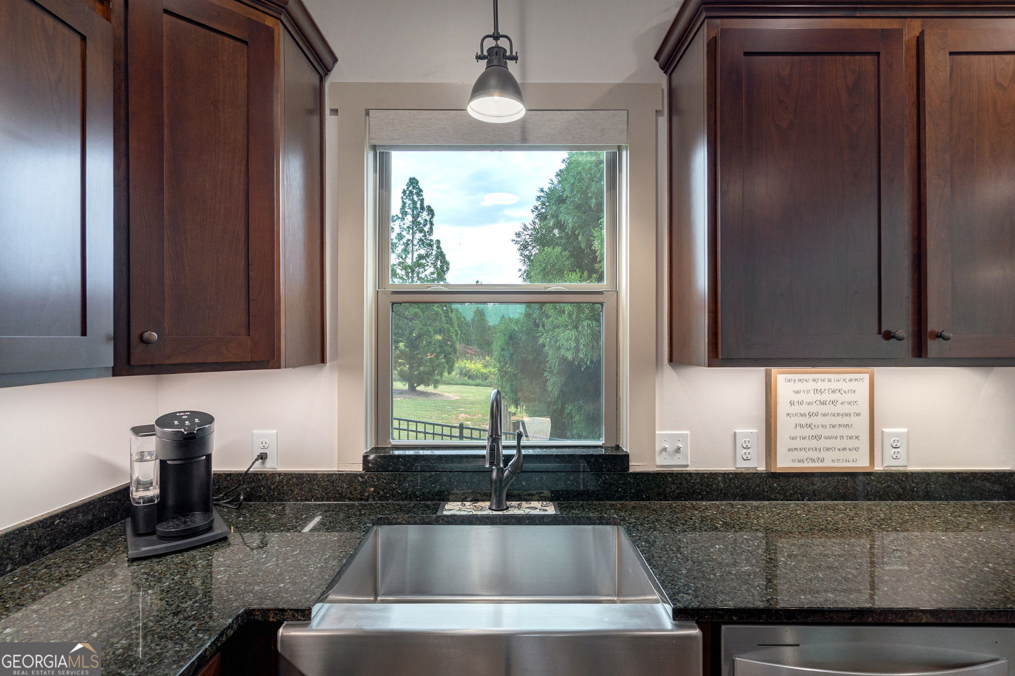 1364 Old Bishop Road Bishop, GA 30621 - Photo 22 of 62 a kitchen with granite countertop a sink and a window