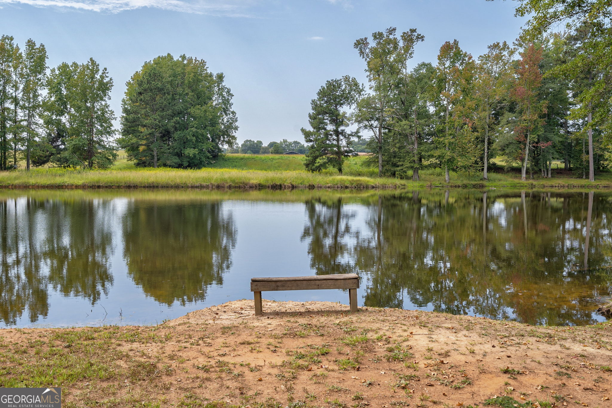 1364 Old Bishop Road Bishop, GA 30621 - Photo 47 of 62 a view of a lake with a yard and potted plants