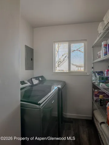 a room with storage and utility