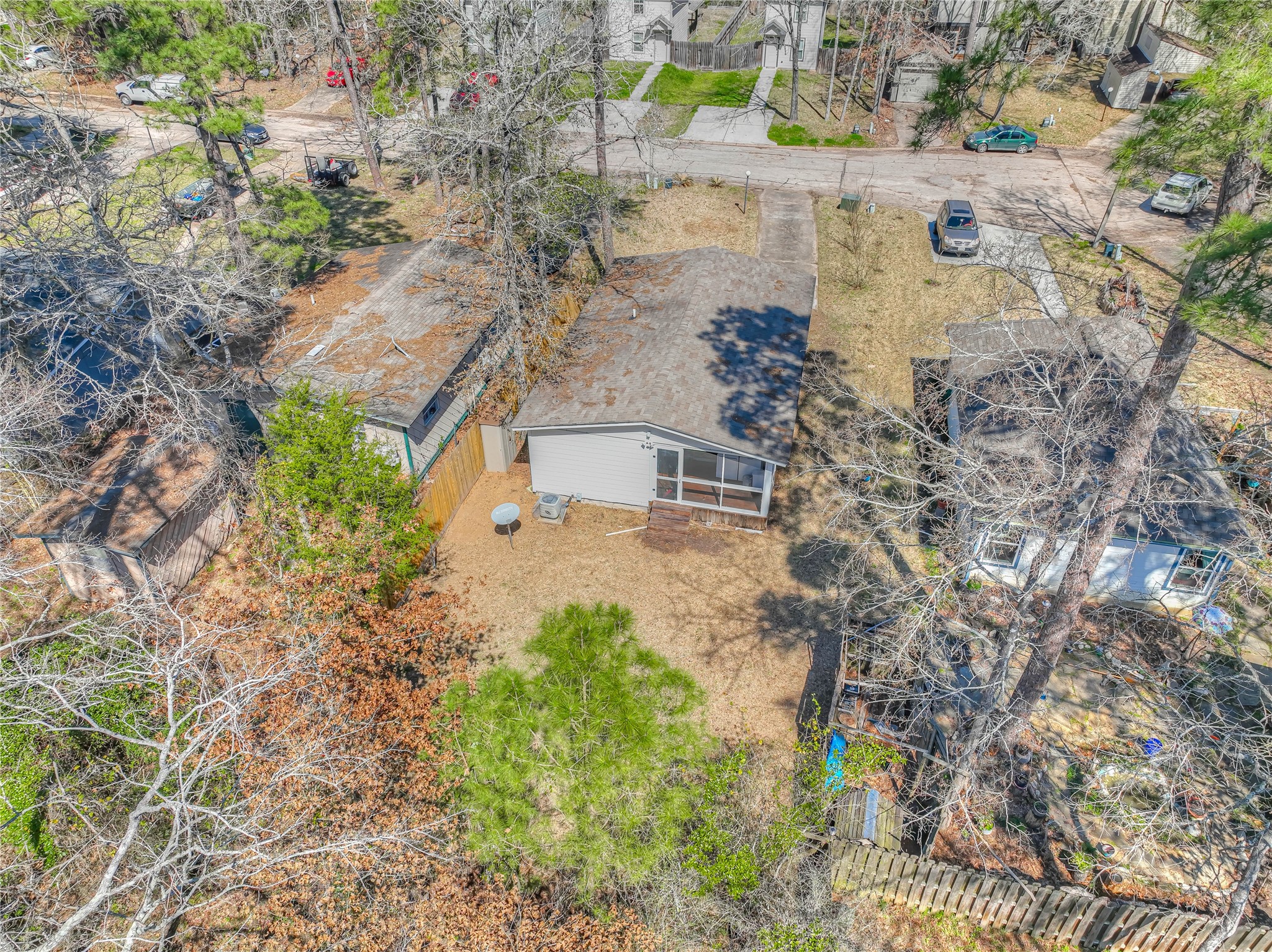 28609 Netawake Court Point Blank, TX 77364 - Photo 25 of 32 a aerial view of a house with a yard