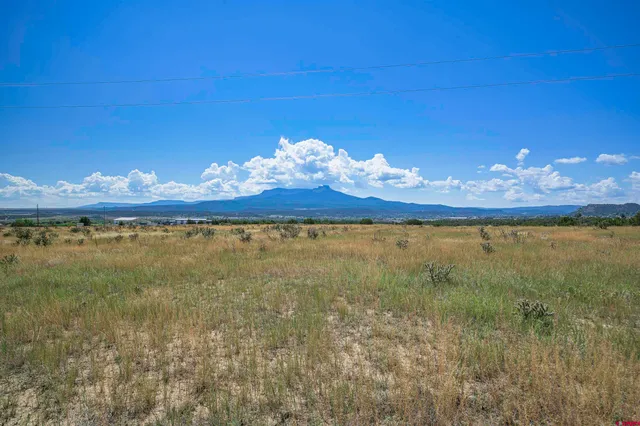 a view of a room with a chandelier fan