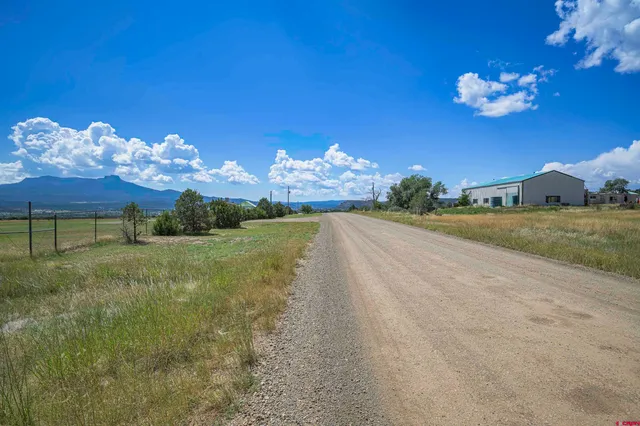 a view of a lake with a city view